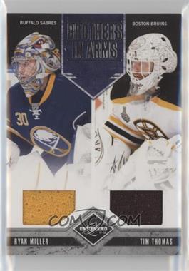 2011-12 Limited - Brothers In Arms Materials #20 - Ryan Miller, Tim Thomas /99