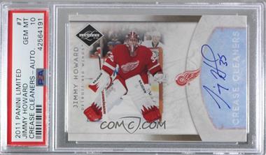 2011-12 Limited - Crease Cleaners - Signatures #7 - Jimmy Howard /99 [PSA 10 GEM MT]