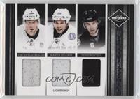 Vincent Lecavalier, Martin St. Louis, Teddy Purcell #/99