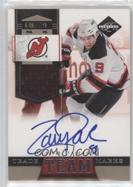 2011-12 Limited - Team Trademarks - Materials Signatures #20 - Zach Parise /49