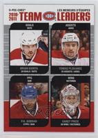 Montreal Canadiens Team, Brian Gionta, Tomas Plekanec, P.K. Subban, Carey Price