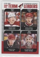 Phoenix Coyotes Team, Shane Doan, Keith Yandle, Ilya Bryzgalov