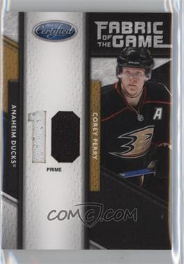 2011-12 Panini Certified - Fabric of the Game Materials - Jersey Number Prime #1 - Corey Perry /10