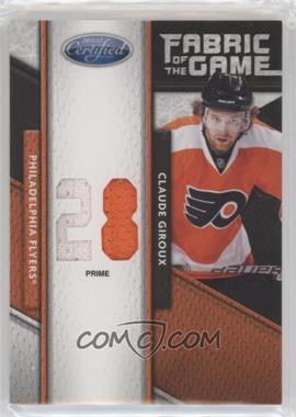2011-12 Panini Certified - Fabric of the Game Materials - Jersey Number Prime #110 - Claude Giroux /10