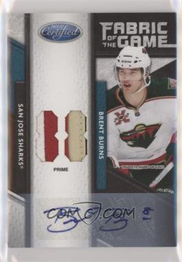 2011-12 Panini Certified - Fabric of the Game Materials - Jersey Number Signatures Prime #71 - Brent Burns /5