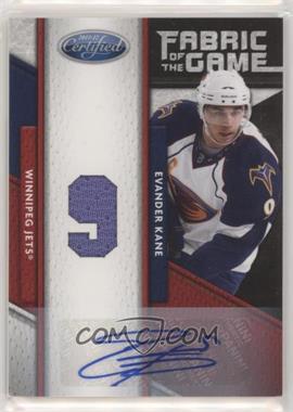 2011-12 Panini Certified - Fabric of the Game Materials - Jersey Number Signatures #7 - Evander Kane /25