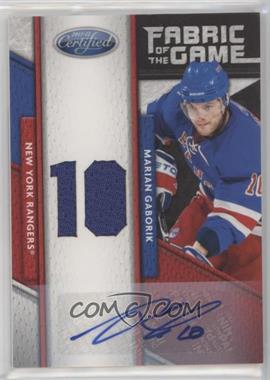 2011-12 Panini Certified - Fabric of the Game Materials - Jersey Number Signatures #99 - Marian Gaborik /25