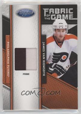 2011-12 Panini Certified - Fabric of the Game Materials - Prime #111 - James van Riemsdyk /25