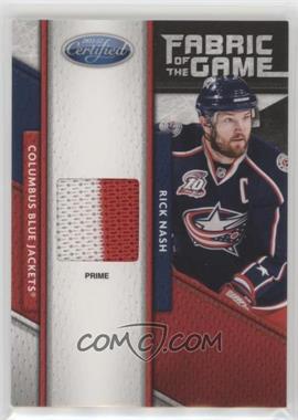 2011-12 Panini Certified - Fabric of the Game Materials - Prime #42 - Rick Nash /25