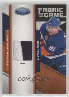 2011-12 Panini Certified - Fabric of the Game Materials - Prime #92 - John Tavares /25