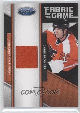 2011-12 Panini Certified - Fabric of the Game Materials #108 - Chris Pronger /399