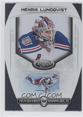 2011-12 Panini Certified - Masked Marvels #15 - Henrik Lundqvist