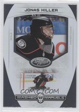 2011-12 Panini Certified - Masked Marvels #18 - Jonas Hiller