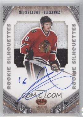 2011-12 Panini Crown Royale - [Base] #181 - Rookie Silhouettes Signature Prime Materials - Marcus Kruger /99