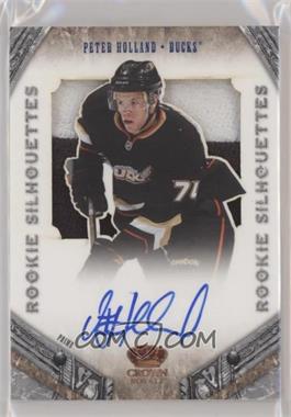2011-12 Panini Crown Royale - [Base] #234 - Rookie Silhouettes Signature Prime Materials - Peter Holland (2011-12 Rookie Anthology Update) /99
