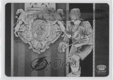 2011-12 Panini Crown Royale - Coat of Arms Patches - Printing Plate Black #40 - Vincent Lecavalier /1