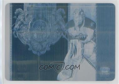 2011-12 Panini Crown Royale - Coat of Arms Patches - Printing Plate Cyan #22 - Niklas Backstrom /1
