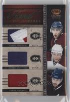 Aaron Palushaj, Andrei Kostitsyn, Tomas Plekanec #/25