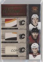 Greg Nemisz, Jarome Iginla, Joe Nieuwendyk #/25