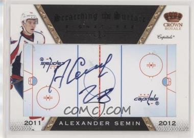 2011-12 Panini Crown Royale - Scratching the Surface Signatures - Black #5 - Alexander Semin /1