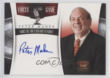 2011-12 Panini Crown Royale - Voices of the Game Signatures #5 - Peter Maher [EX to NM]