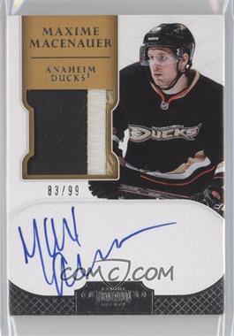 2011-12 Panini Dominion - [Base] #183 - Autographed Rookie Patches Short Print - Maxime Macenauer /99