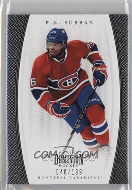 2011-12 Panini Dominion - [Base] #51 - P.K. Subban /199