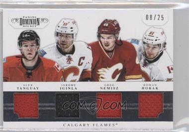 2011-12 Panini Dominion - Quad Jerseys #4 - Greg Nemisz, Jarome Iginla, Alex Tanguay, Roman Horak /25