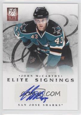 2011-12 Panini Elite - Elite Signings #68 - John McCarthy