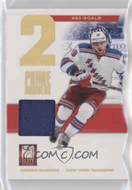 2011-12 Panini Elite - Prime Numbers - Jerseys #25 - Marian Gaborik /283