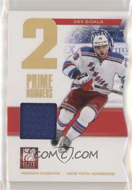 2011-12 Panini Elite - Prime Numbers - Jerseys #25 - Marian Gaborik /283