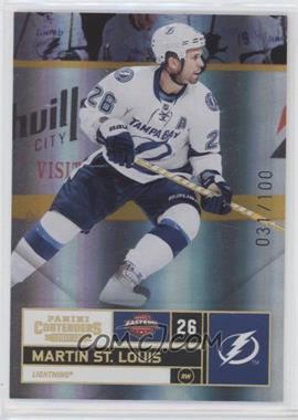 2011-12 Panini Playoff Contenders - [Base] - Gold #26 - Martin St. Louis /100