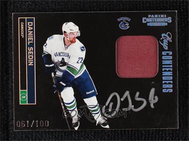 2011-12 Panini Playoff Contenders - [Base] - Patch Signatures #146 - Cup Contenders - Daniel Sedin /100