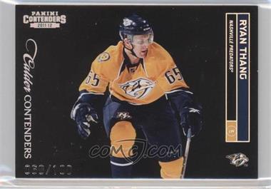 2011-12 Panini Playoff Contenders - [Base] - Silver #177 - Calder Contenders - Ryan Thang /100