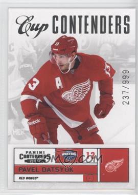 2011-12 Panini Playoff Contenders - [Base] #110 - Cup Contenders - Pavel Datsyuk /999