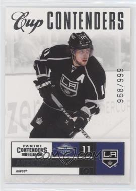 2011-12 Panini Playoff Contenders - [Base] #113 - Cup Contenders - Anze Kopitar /999