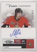 Calder Contenders - Mika Zibanejad #/800