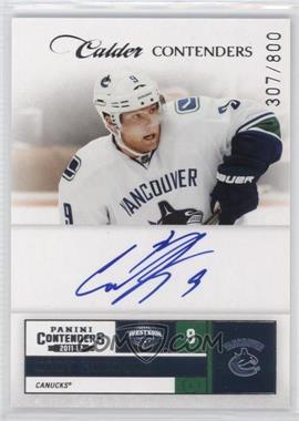 2011-12 Panini Playoff Contenders - [Base] #255 - Calder Contenders - Cody Hodgson /800