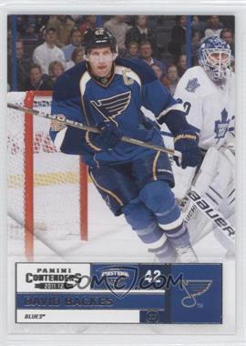 2011-12 Panini Playoff Contenders - [Base] #42 - David Backes