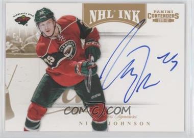 2011-12 Panini Playoff Contenders - NHL Ink - Gold #25 - Nick Johnson /25