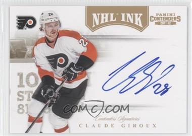 2011-12 Panini Playoff Contenders - NHL Ink - Gold #46 - Claude Giroux /25