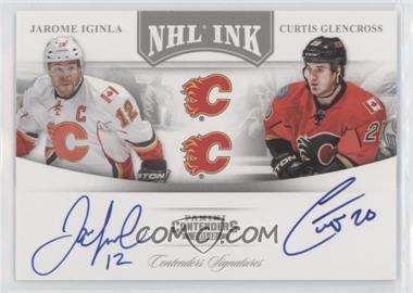 2011-12 Panini Playoff Contenders - NHL Ink Duals #15 - Curtis Glencross, Jarome Iginla