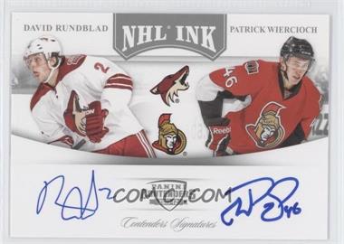 2011-12 Panini Playoff Contenders - NHL Ink Duals #16 - David Rundblad, Patrick Wiercioch
