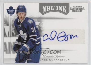 2011-12 Panini Playoff Contenders - NHL Ink #62 - Carl Gunnarsson