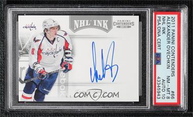 2011-12 Panini Playoff Contenders - NHL Ink #66 - Alex Ovechkin [PSA 8 NM‑MT]
