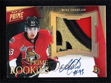 2011-12 Panini Prime - [Base] - Jumbo #141 - Rookie Patch Autograph - Mika Zibanejad /5 [EX to NM]