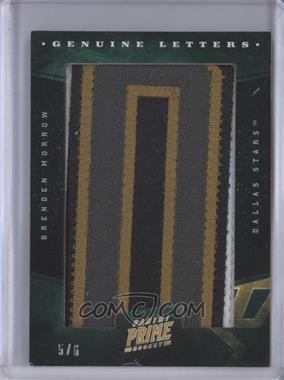 2011-12 Panini Prime - Genuine Marks Letter Patches #8 - Brenden Morrow /6