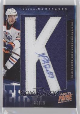 2011-12 Panini Prime - Namesakes Letter Patches Signatures #62 - Ryan Nugent-Hopkins /75