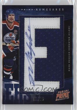 2011-12 Panini Prime - Namesakes Letter Patches Signatures #96 - Mark Messier /25