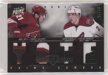 2011-12 Panini Prime - Prime Combos Dual Materials - Patches #11 - Andy Miele, David Rundblad /25